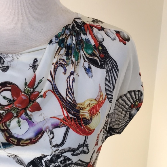 Roberto Cavalli SZ 38 shell and pearl printed top - Picture 2 of 11